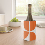 Mid Century Modern Orange Square Wine Chiller Gallery Image 4