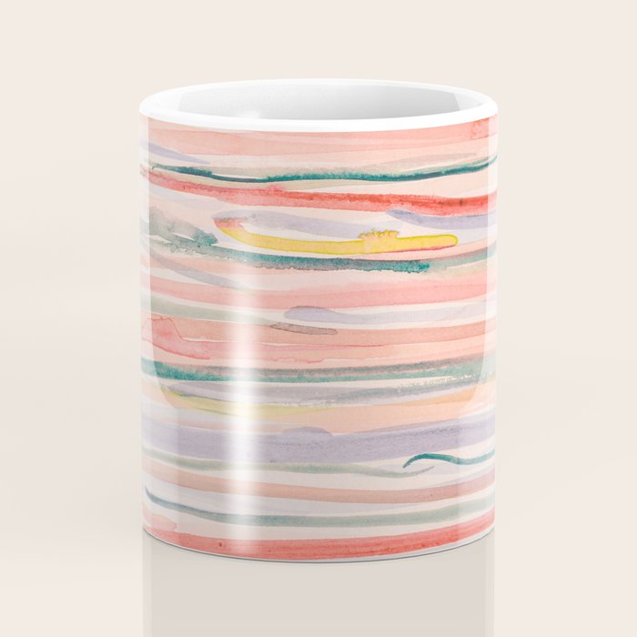 Loose Watercolor Lines 1 Coffee Mug Gallery Image 4