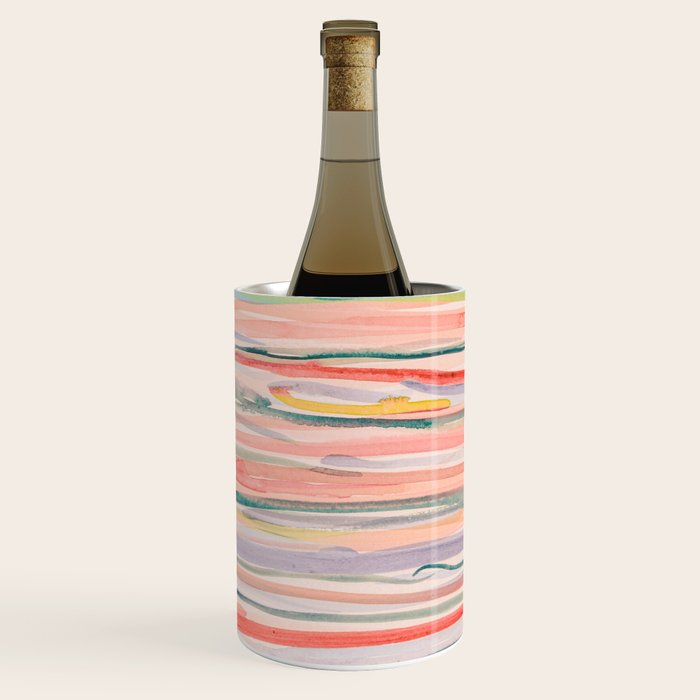Loose Watercolor Lines 1 Wine Chiller Gallery Image 1
