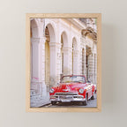 Vintage Red Car, Havana Travel Photography Mini Art Print Gallery Image 1