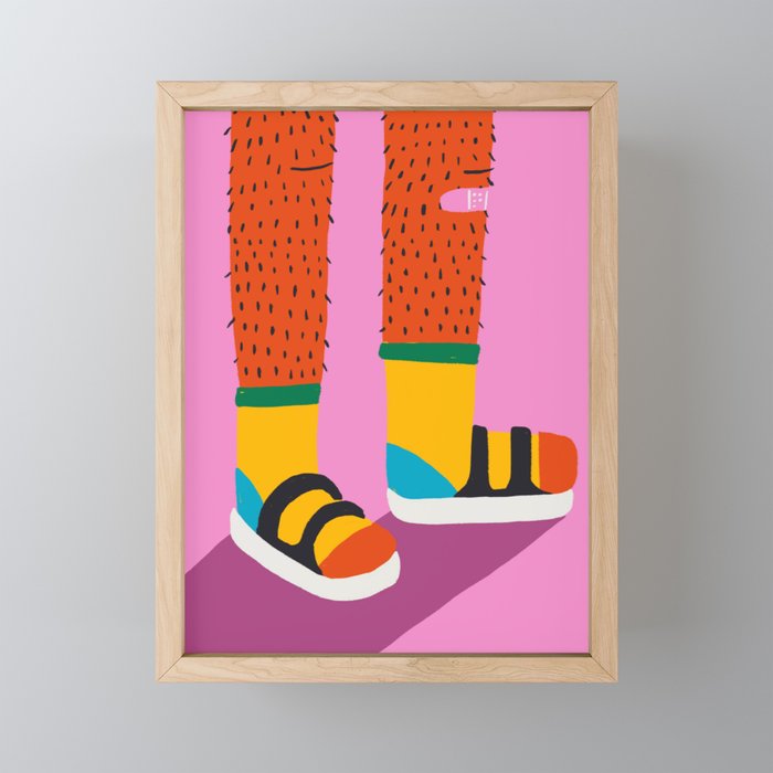 Long Hair Don't Care Mini Art Print Gallery Image 1
