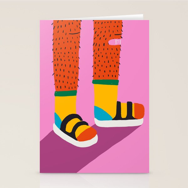 Long Hair Don't Care Stationery Card Gallery Image 2