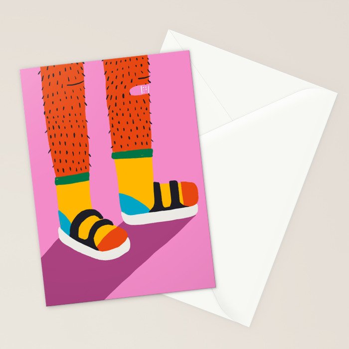 Long Hair Don't Care Stationery Card Gallery Image 2