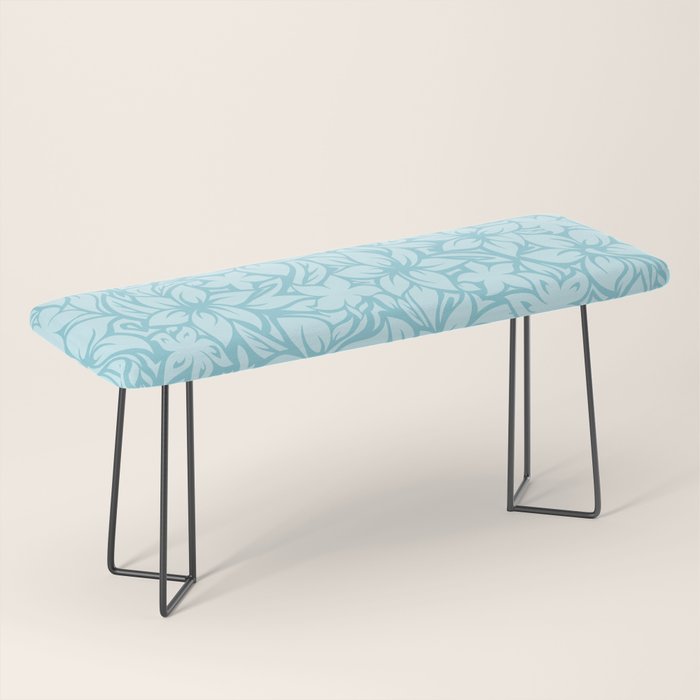 Moloaa Bay Hawaiian Hibiscus Aloha Shirt Print Bench Gallery Image 1