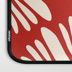 Big Cutouts Papier Découpé Abstract Pattern in Red and Almond Cream Laptop Sleeve Gallery Image 3