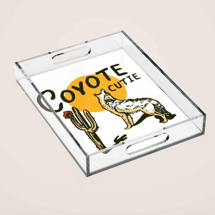 Coyote Cutie Acrylic Tray Gallery Image 1