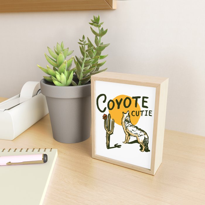Coyote Cutie Mini Art Print Gallery Image 2