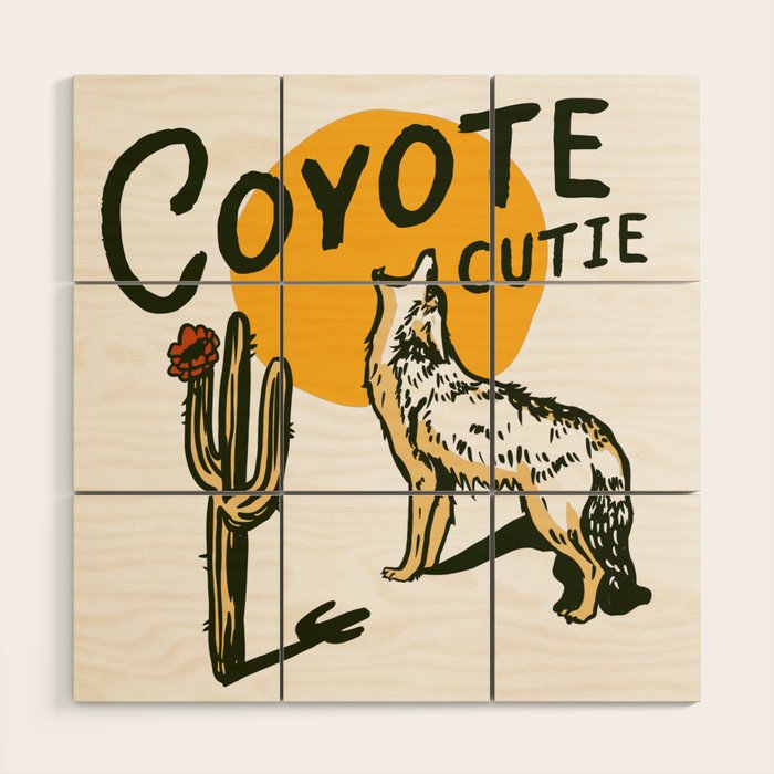 Coyote Cutie Wood Wall Art Gallery Image 1