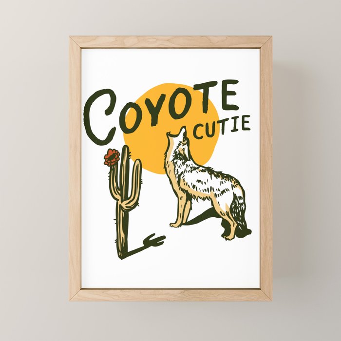 Coyote Cutie Mini Art Print Gallery Image 1