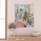 Henri Matisse Woman at The Open Window in Nice Wall Tapestry Gallery Image 2