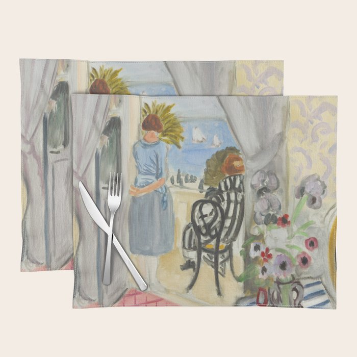 Henri Matisse Woman at The Open Window in Nice Placemat Gallery Image 1
