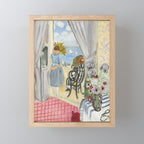 Henri Matisse Woman at The Open Window in Nice Mini Art Print Gallery Image 1