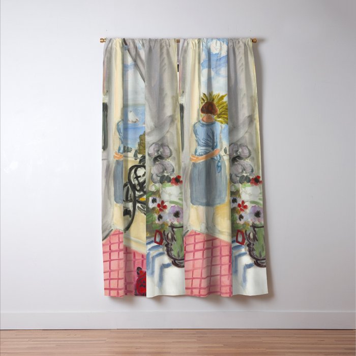 Henri Matisse Woman at The Open Window in Nice Window Curtain Gallery Image 3