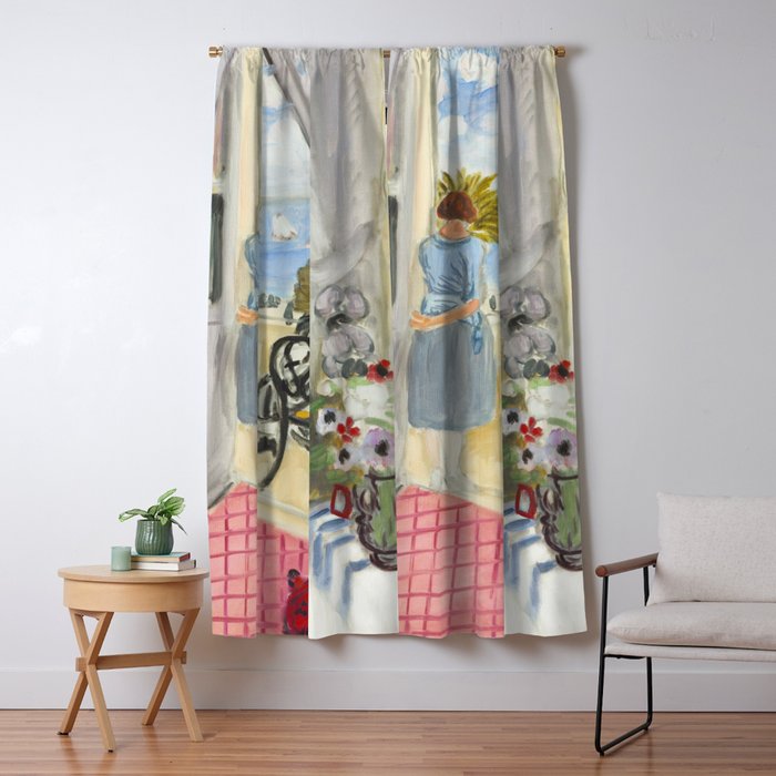 Henri Matisse Woman at The Open Window in Nice Window Curtain Gallery Image 5