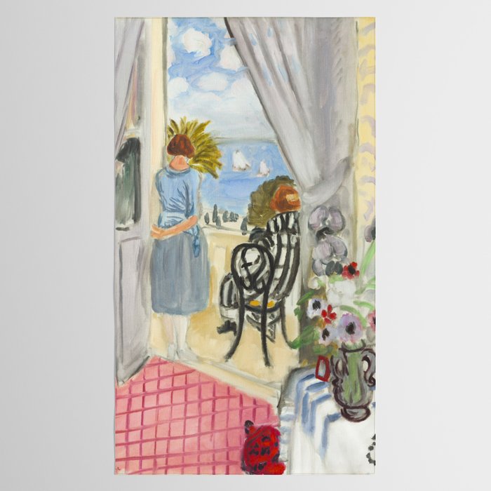 Henri Matisse Woman at The Open Window in Nice Tablecloth Gallery Image 2