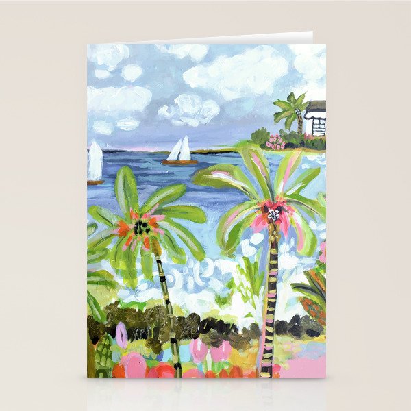 Palm Tree Paradise Stationery Card Gallery Image 1