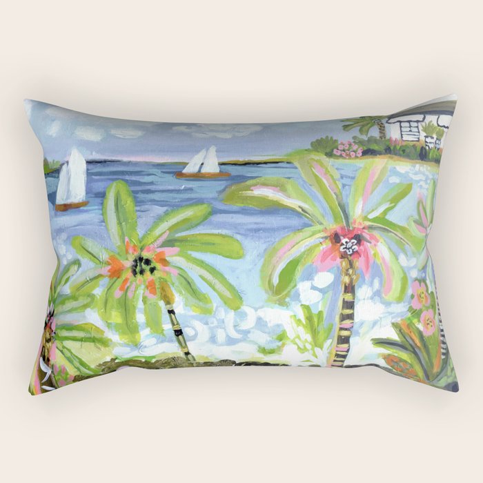 Palm Tree Paradise Rectangular Pillow Gallery Image 2