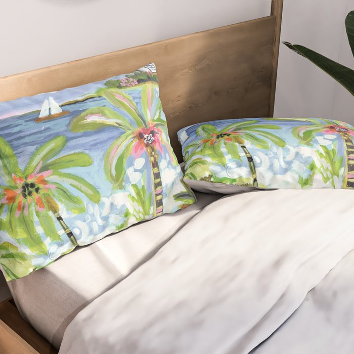 Palm Tree Paradise Pillow Sham Gallery Image 2