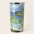 Palm Tree Paradise Travel Mug Gallery Image 1