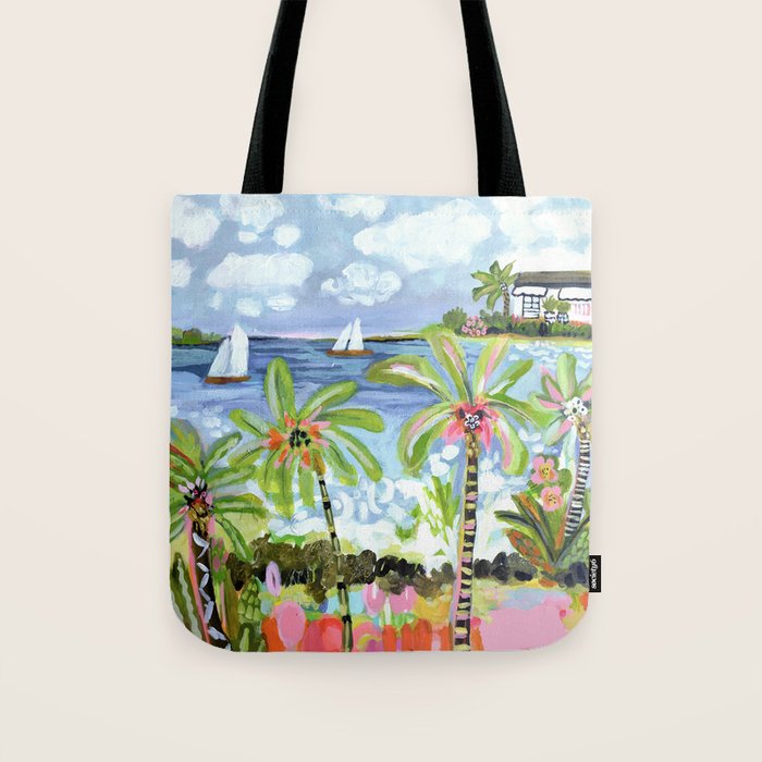 Palm Tree Paradise Tote Bag Gallery Image 1
