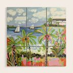 Palm Tree Paradise Wood Wall Art Gallery Image 1