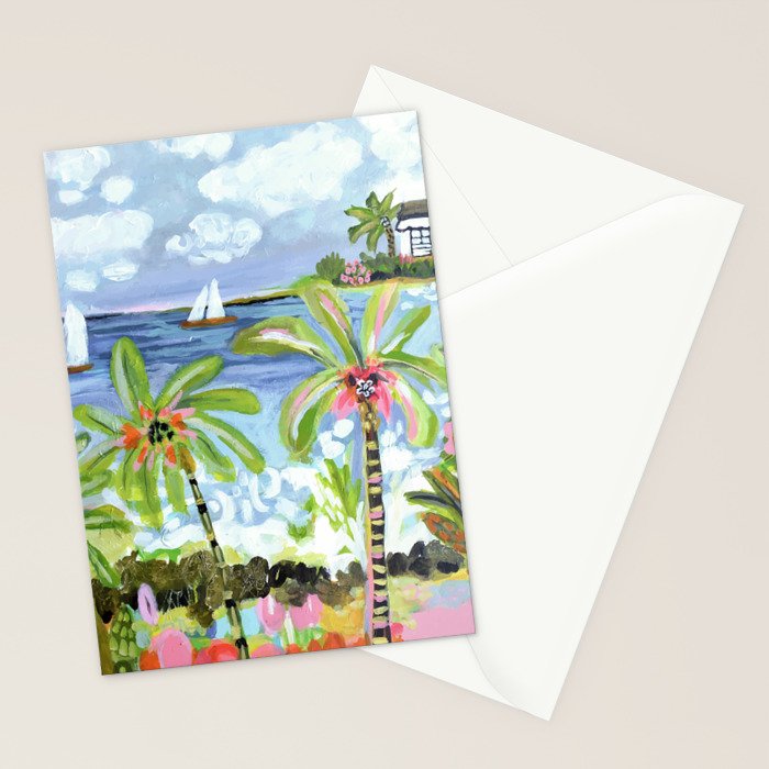 Palm Tree Paradise Stationery Card Gallery Image 2