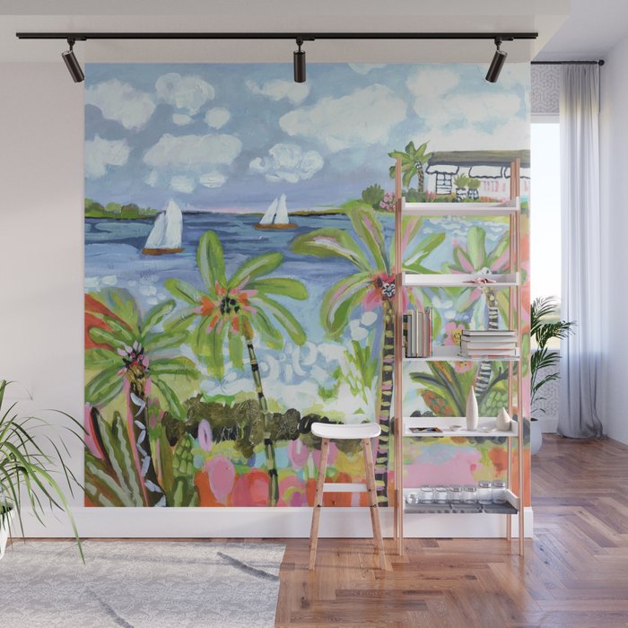 Palm Tree Paradise Wall Mural Gallery Image 1