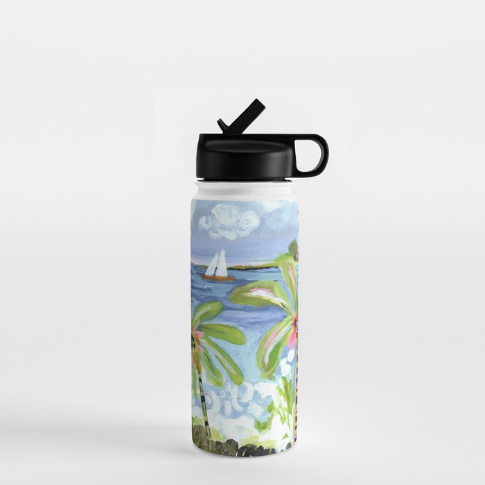 Palm Tree Paradise Water Bottle Gallery Image 1