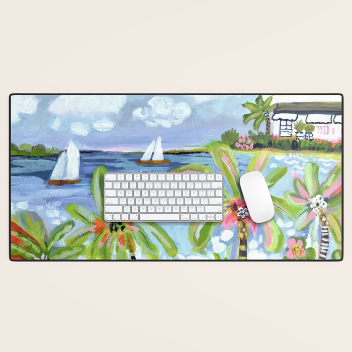 Palm Tree Paradise Desk Mat Gallery Image 1