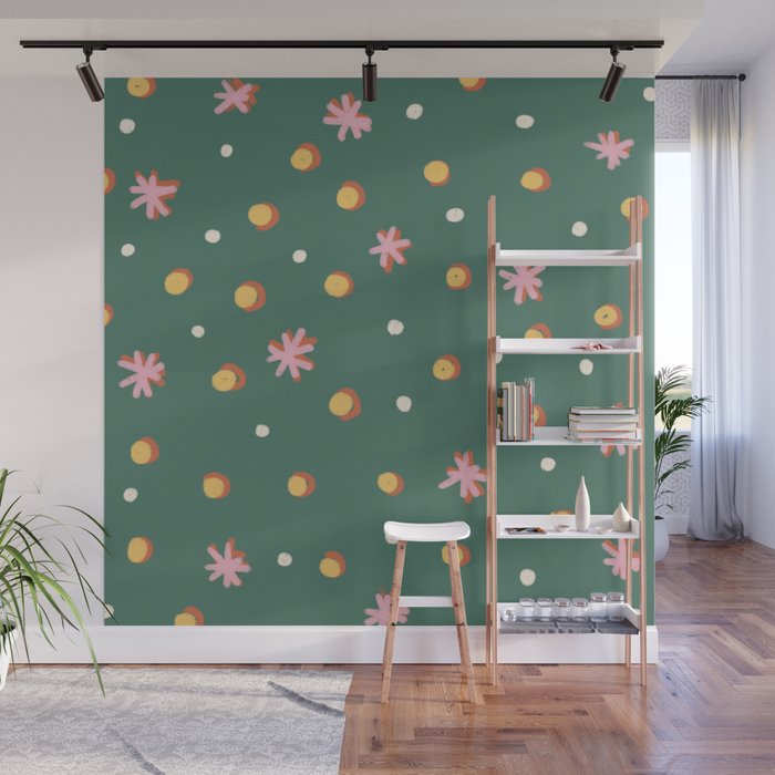 Stars and dots Wall Mural Gallery Image 1