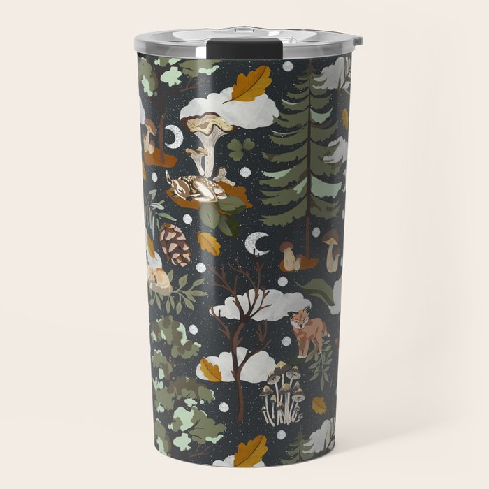 Baby animals in the dark forest DK Travel Mug Gallery Image 1