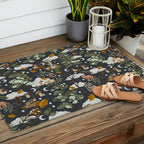 Baby animals in the dark forest DK Outdoor Rug Gallery Image 2