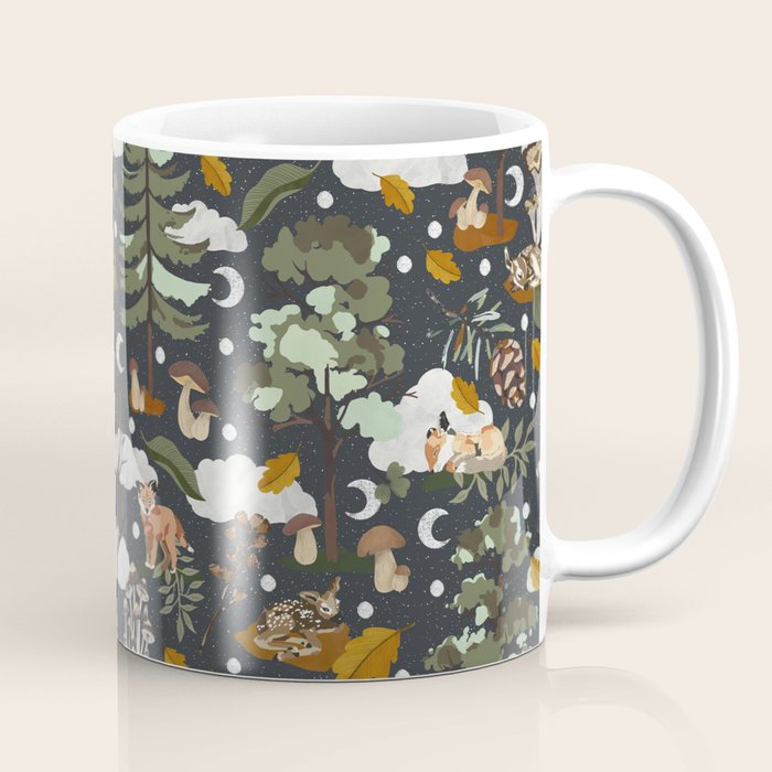 Baby animals in the dark forest DK Coffee Mug Gallery Image 1