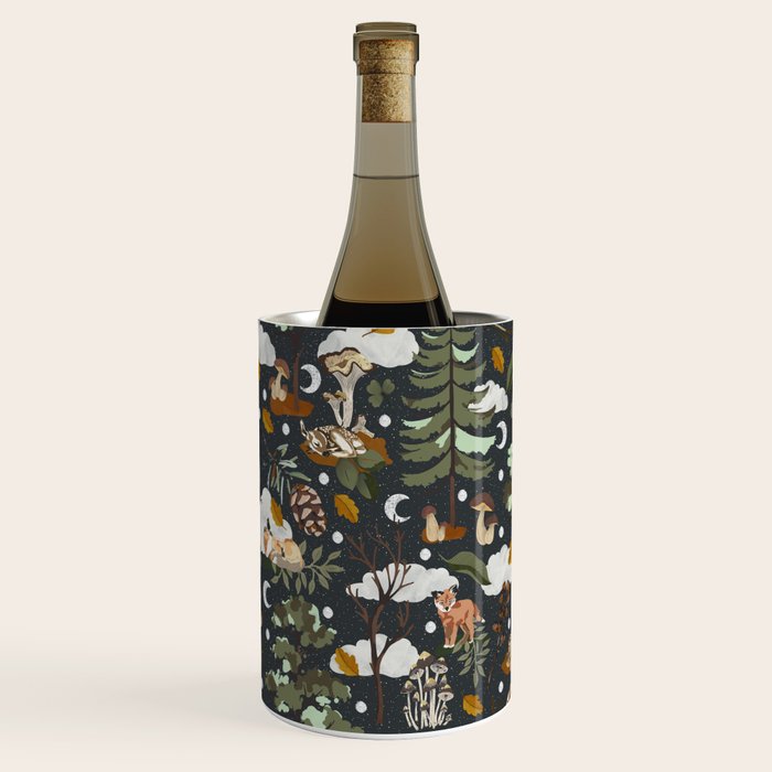 Baby animals in the dark forest DK Wine Chiller Gallery Image 1