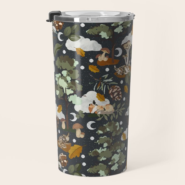 Baby animals in the dark forest DK Travel Mug Gallery Image 3