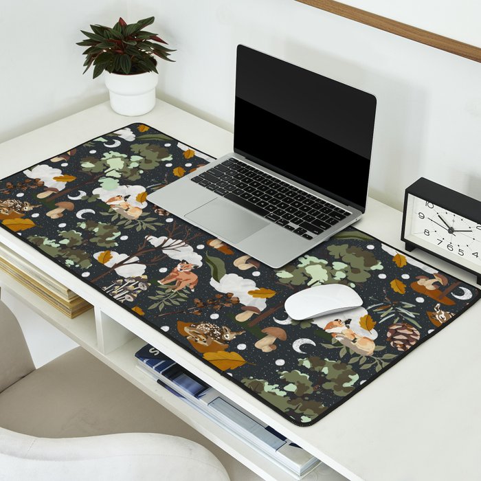 Baby animals in the dark forest DK Desk Mat Gallery Image 2