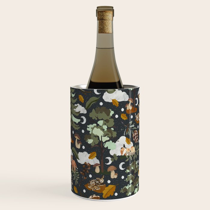 Baby animals in the dark forest DK Wine Chiller Gallery Image 2