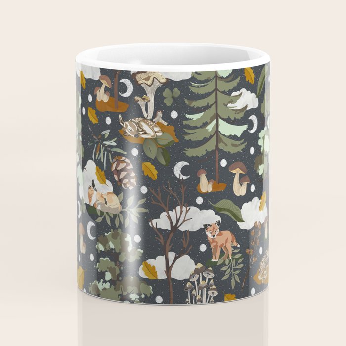 Baby animals in the dark forest DK Coffee Mug Gallery Image 4
