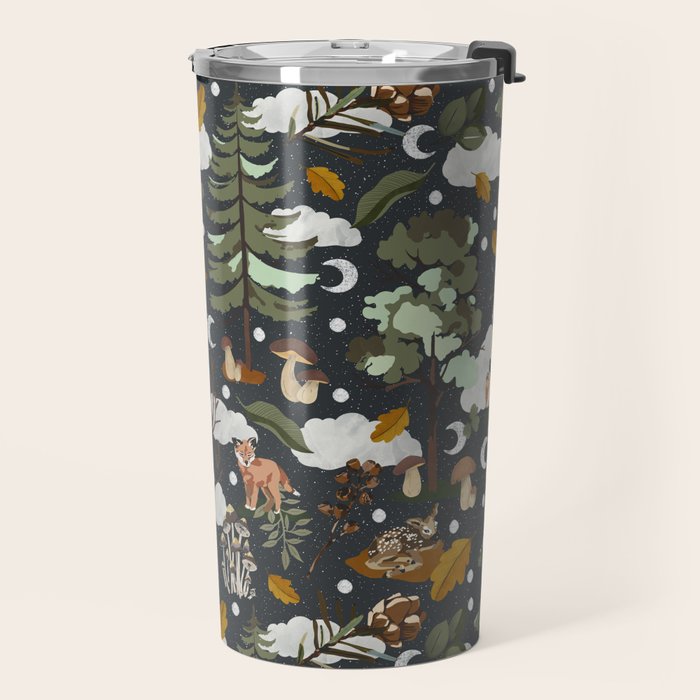 Baby animals in the dark forest DK Travel Mug Gallery Image 2