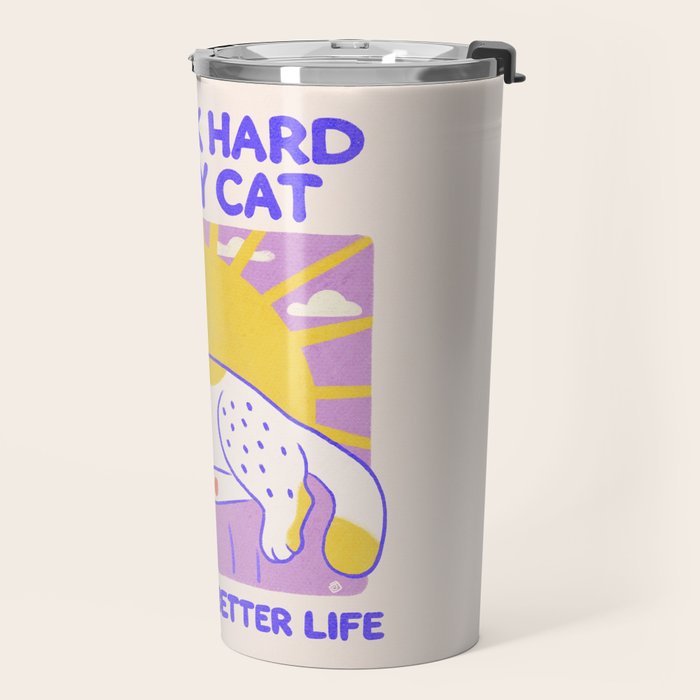 Working hard Travel Mug Gallery Image 2