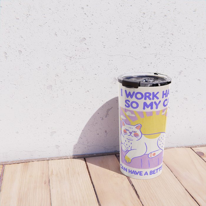 Working hard Travel Mug Gallery Image 4