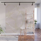 Elegant modern blush pink gold pastel marble Wall Mural Gallery Image 1