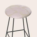 Elegant modern blush pink gold pastel marble Stool Gallery Image 2