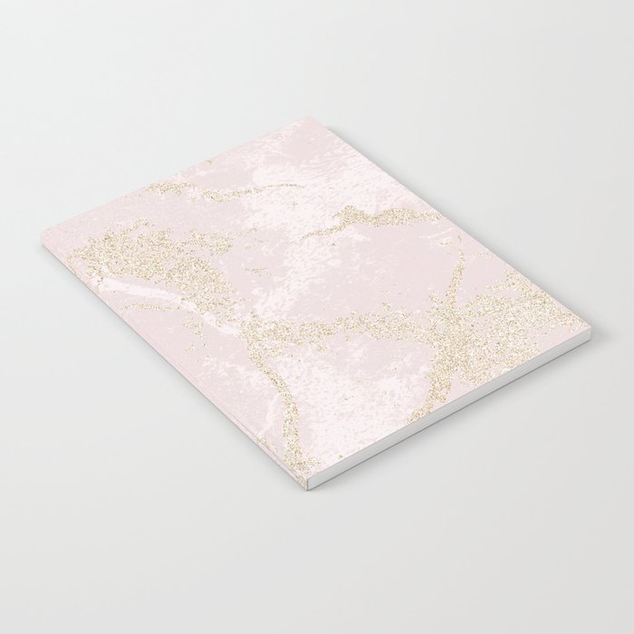 Elegant modern blush pink gold pastel marble Notebook Gallery Image 2