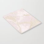 Elegant modern blush pink gold pastel marble Notebook Gallery Image 2