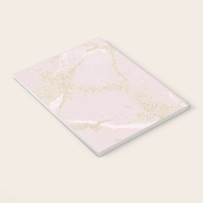 Elegant modern blush pink gold pastel marble Notebook Gallery Image 3