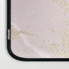 Elegant modern blush pink gold pastel marble Laptop Sleeve Gallery Image 3