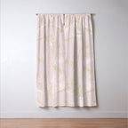 Elegant modern blush pink gold pastel marble Window Curtain Gallery Image 3