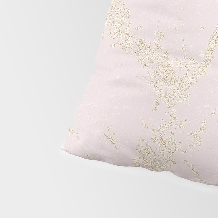 Elegant modern blush pink gold pastel marble Pillow Sham Gallery Image 4