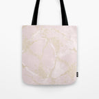Elegant modern blush pink gold pastel marble Tote Bag Gallery Image 1